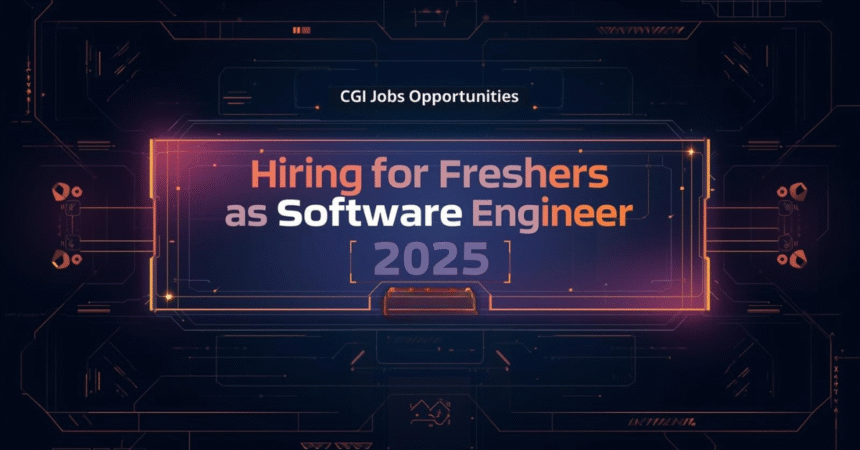 Jobs Opportunities 2025 by CGI: Hiring for Freshers as Software Engineer| Apply Now| 11 CGI Jobs Opportunities 2025 : Hiring for Freshers as Software Engineer| Apply Now|