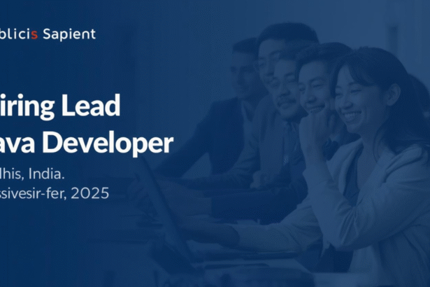Publicis Sapient Hiring Lead Java Developer in Delhi 2025